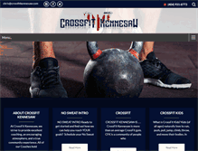 Tablet Screenshot of crossfitkennesaw.com